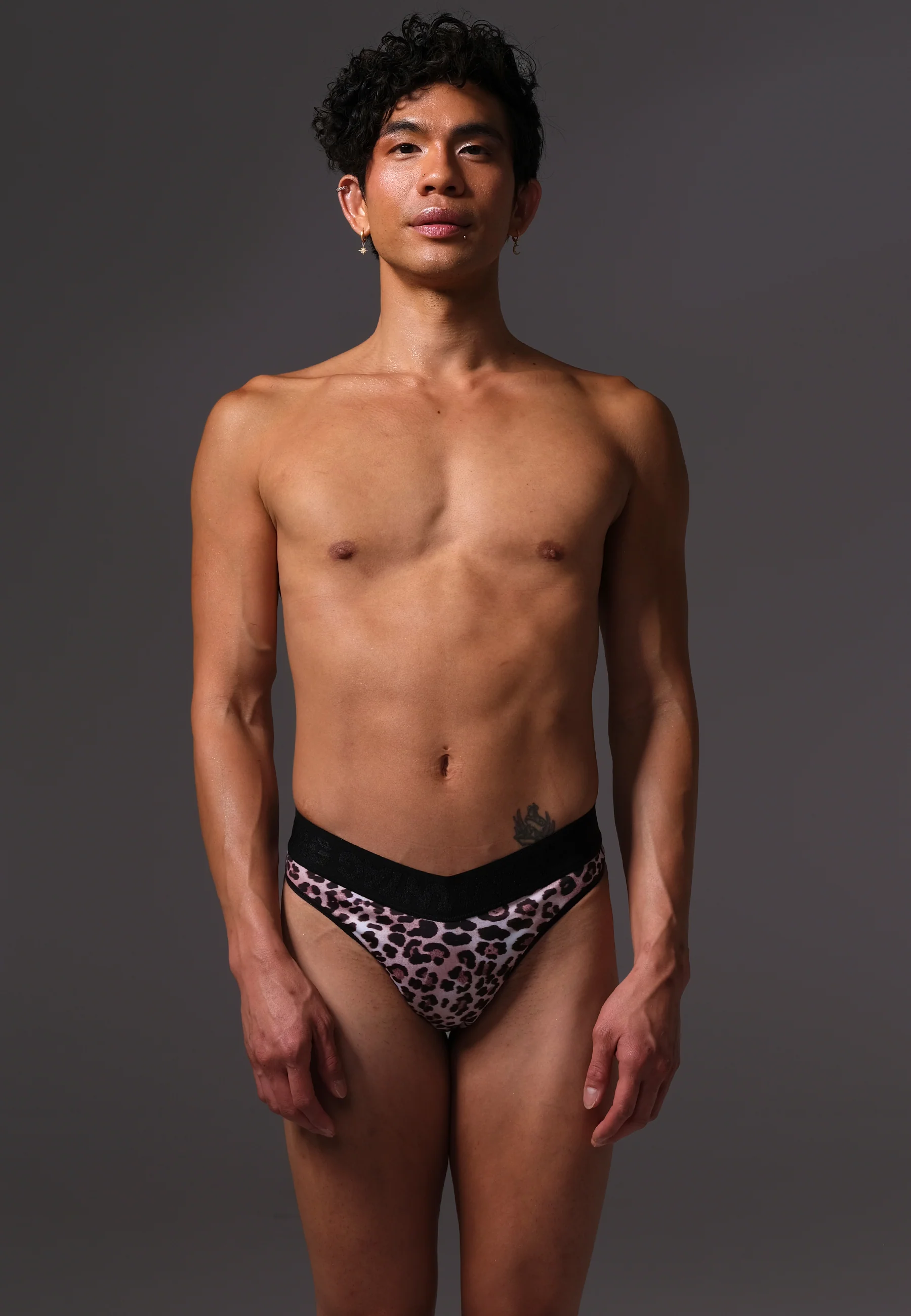 High Waisted Tucking Thong leopard - Image 2