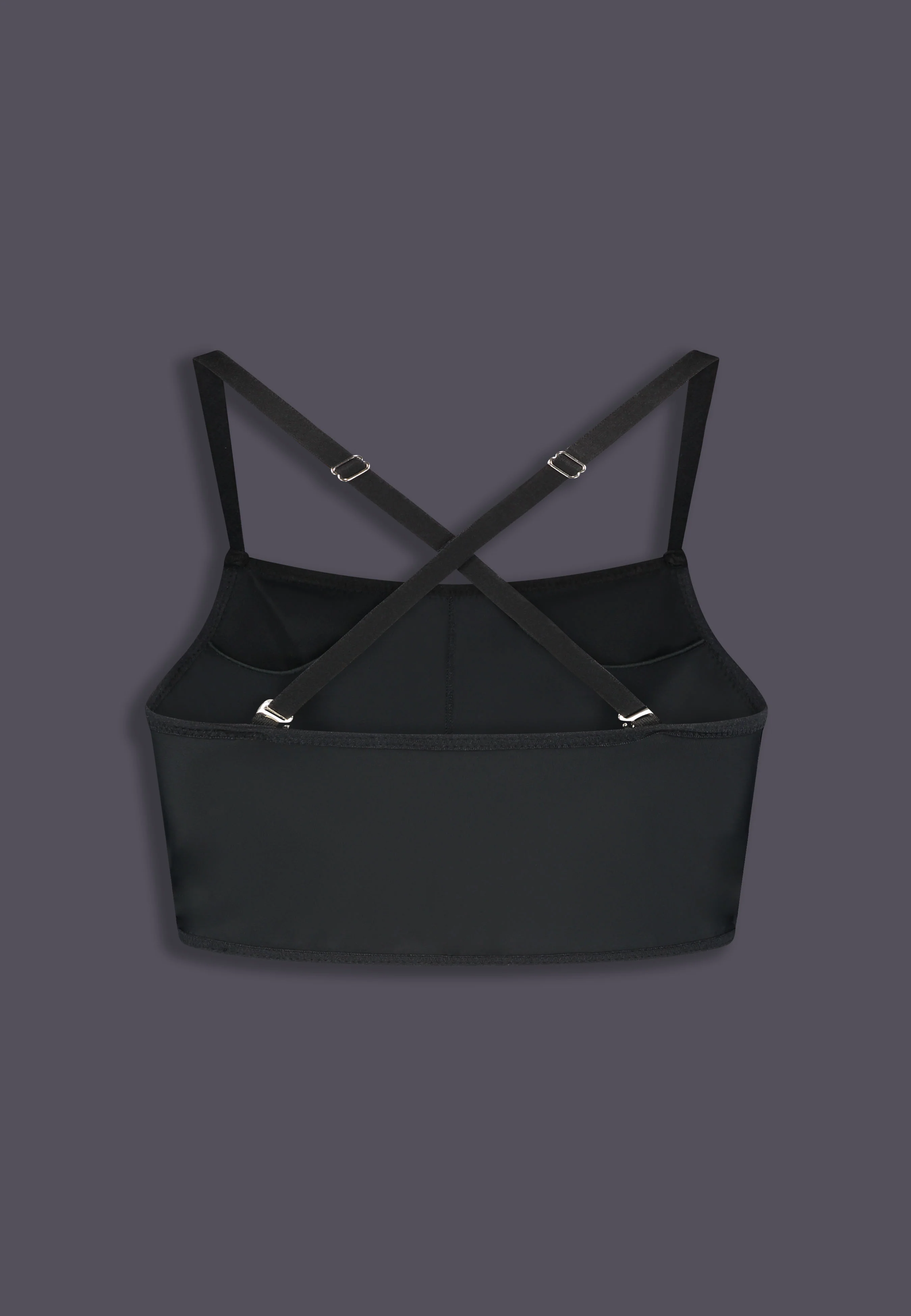 Bikini Top Ruffle black - Image 9