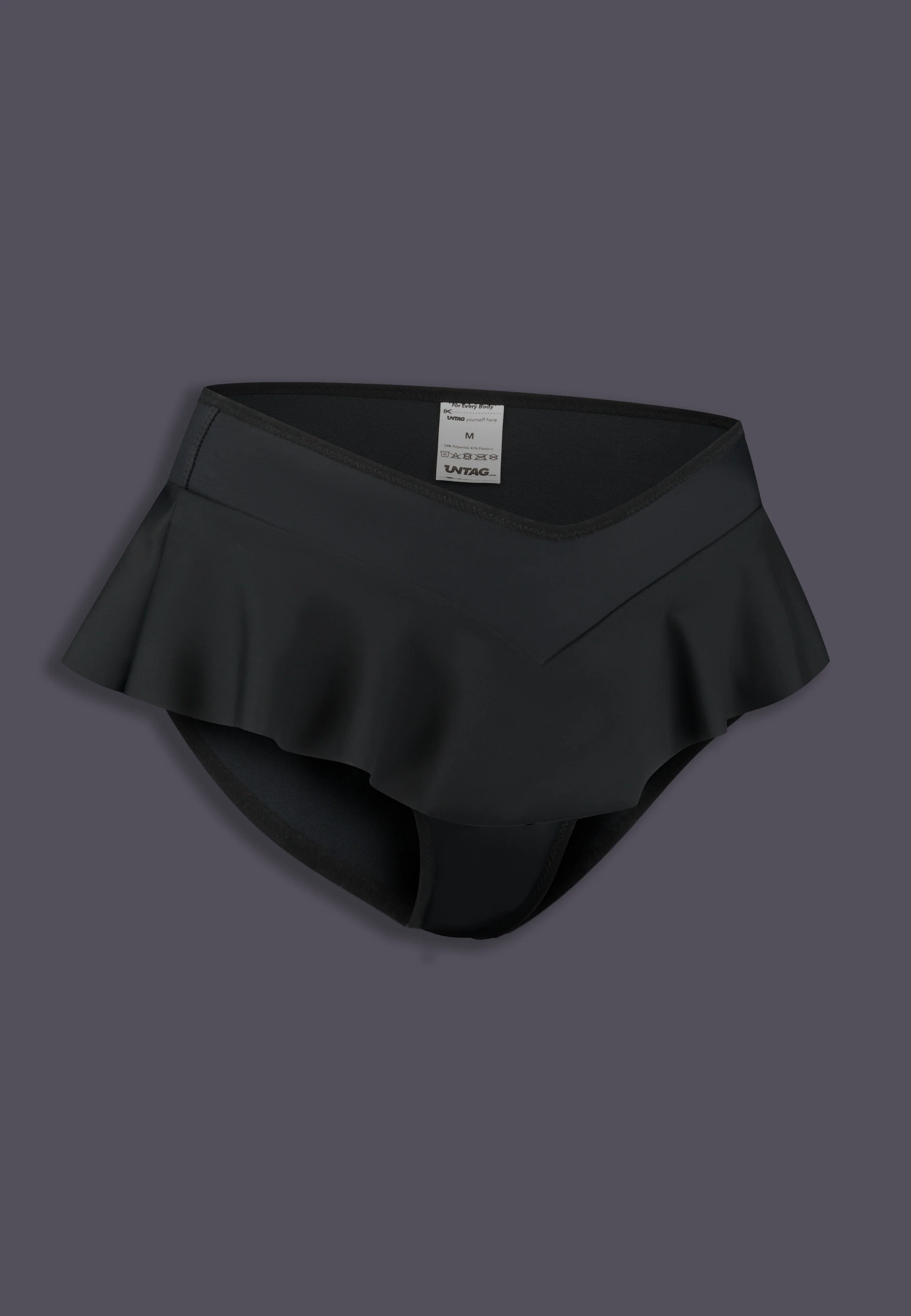 Tucking Bikini Brief Ruffle black - Image 10
